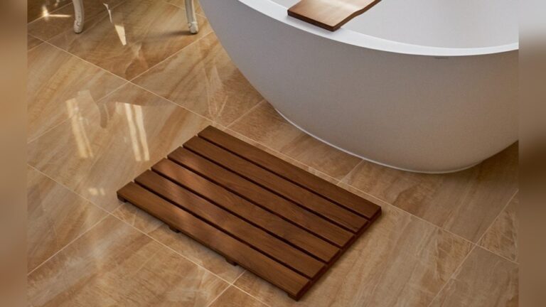 Teak Bath Floor Mat